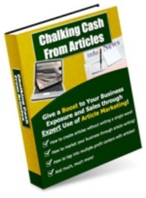 Product picture Chalking Cash from Articles- Increase Business Profits
